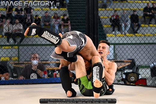 2022-05-07 Milano in the Cage 8 01054 Stefano Baumgaertner-Stefano Manna - MMA 72kg